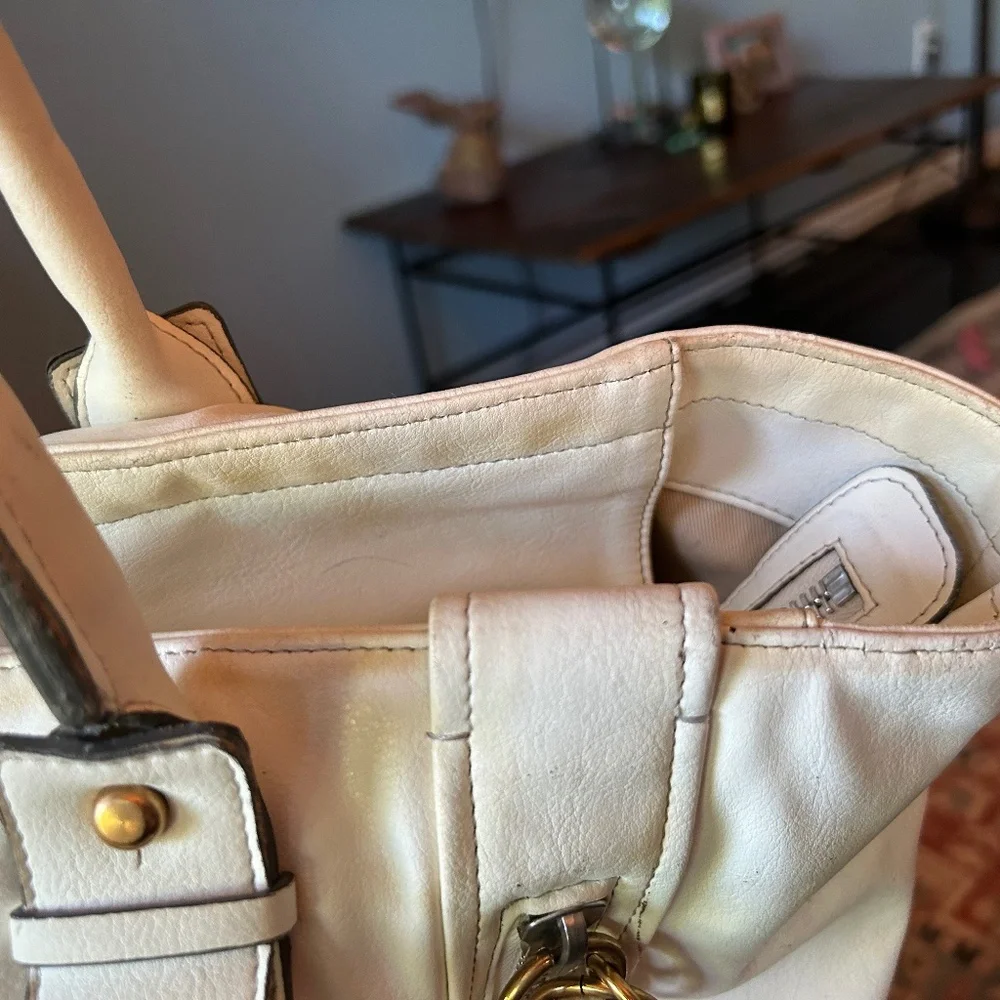 Chloe Eclipse Cream-colored Commuter Tote, Vintage - Picture 10 of 15